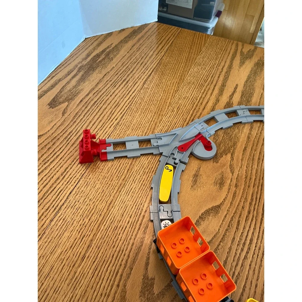 LEGO Duplo Cargo Train 10875 Push & Go Steam Train Harbor Crane Set works